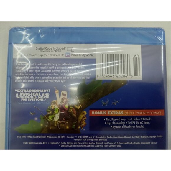 Epic 2013 Blu-ray DVD Digital Copy Animated Family Movie NEW - Picture 5 of 6